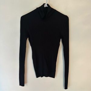 Express Black Fitted Turtleneck
